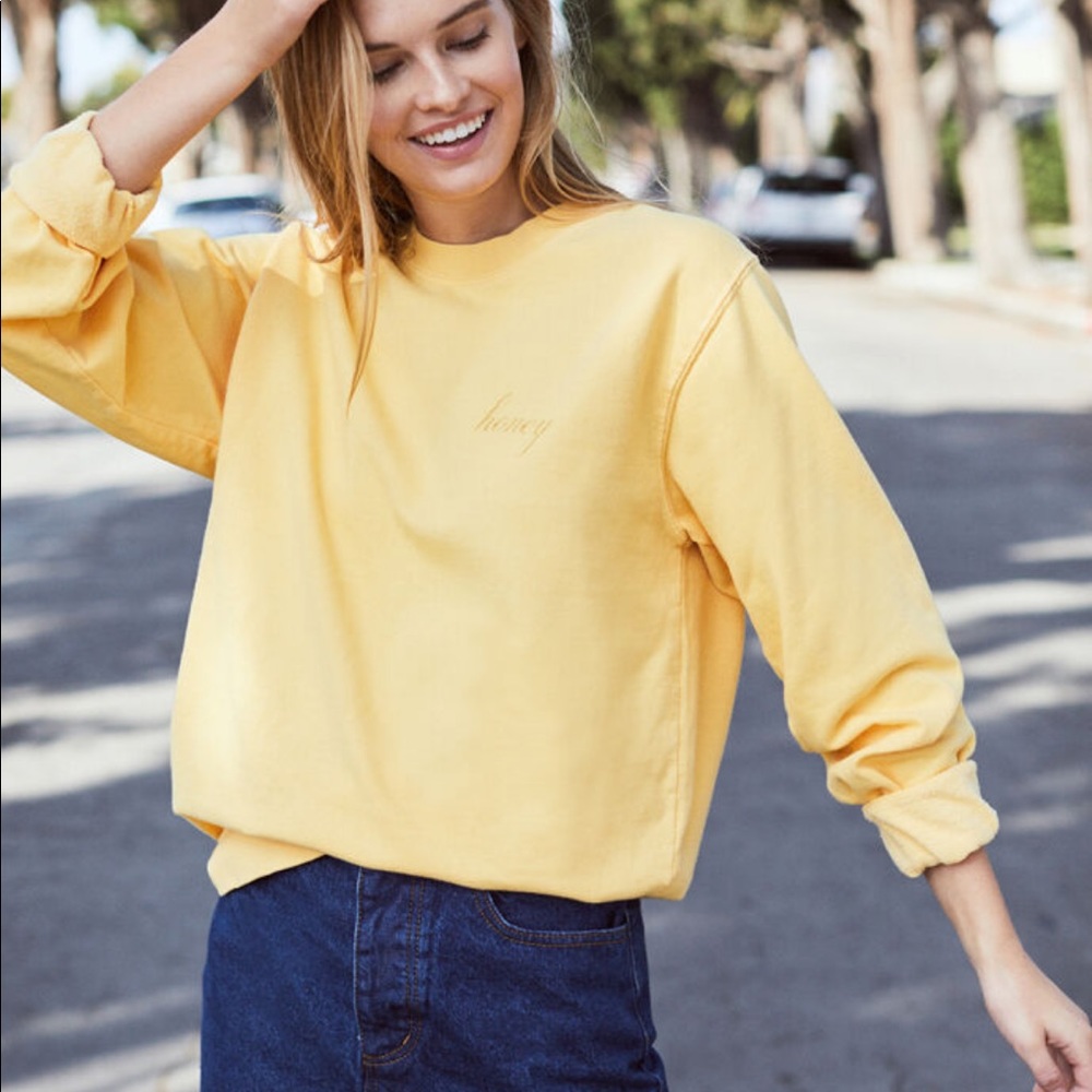 John Galt honey crew neck